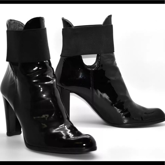 Stuart Weitzman Shoes - Stuart Weitzman Patent Leather Boots 8.5